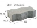 BEST dlažba BASE rovná 80mm přírodní